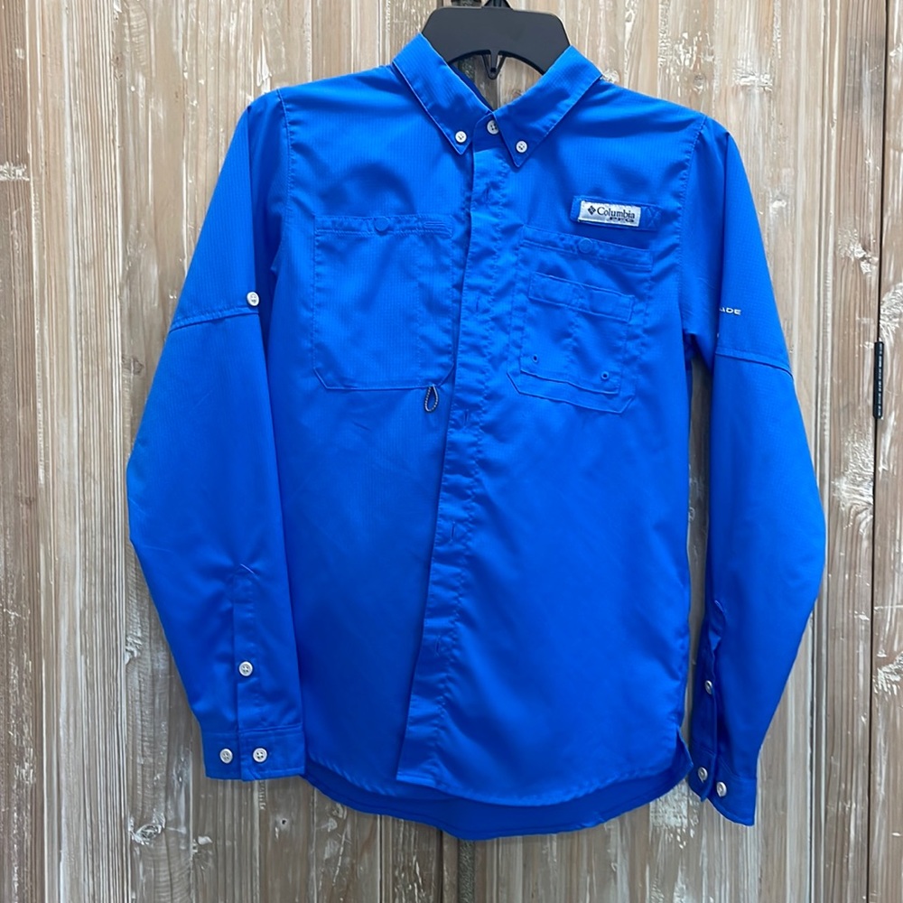 Columbia PFG Blue - Boys Size 14/16